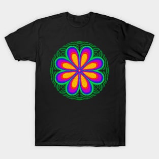 Flower rainbow mandala T-Shirt